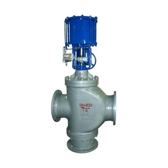 氣動大口徑三通分流調節(jié)閥 氣動大口徑三通分流調節(jié)閥