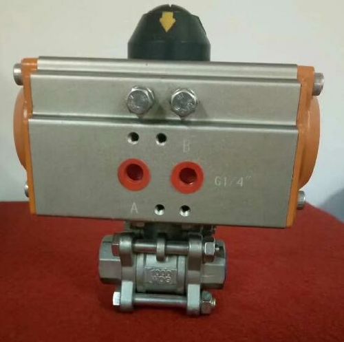 不銹鋼氣動螺紋球閥 不銹鋼氣動螺紋球閥