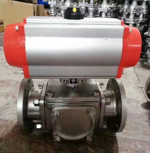 氣動(dòng)高平臺(tái)法蘭三通球閥 氣動(dòng)高平臺(tái)法蘭三通球閥