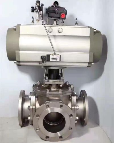 氣動(dòng)高平臺(tái)硬密封三通球閥 氣動(dòng)高平臺(tái)硬密封三通球閥